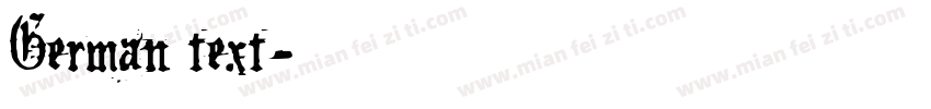 German text字体转换